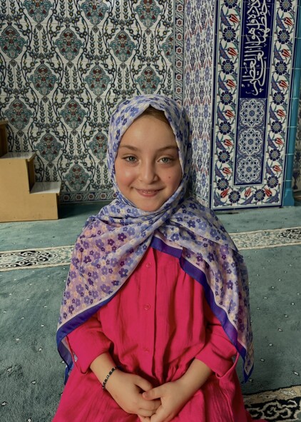 ANNE - KIZ ŞAL TAKIMI - MAVİ KIR ÇİÇEĞİ - 2