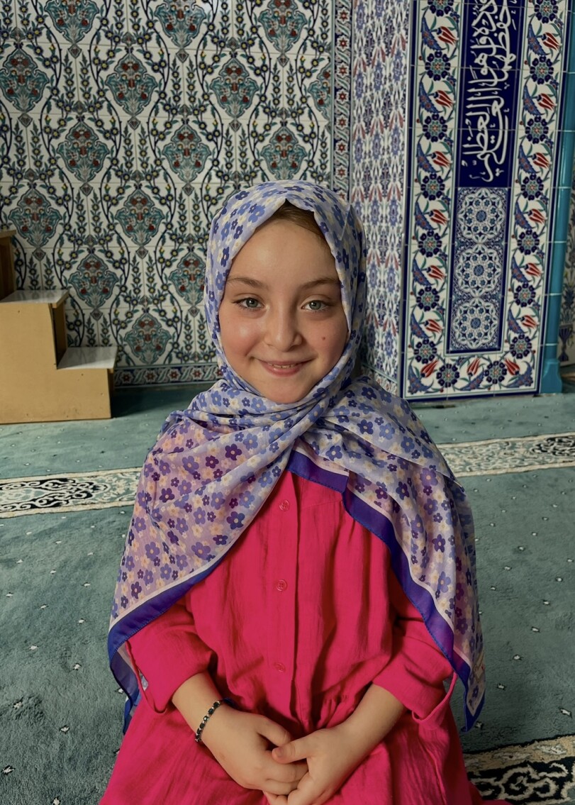 ANNE - KIZ ŞAL TAKIMI - MAVİ KIR ÇİÇEĞİ - 2