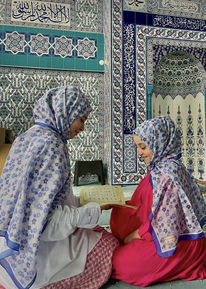 ANNE - KIZ ŞAL TAKIMI - MAVİ KIR ÇİÇEĞİ - 3