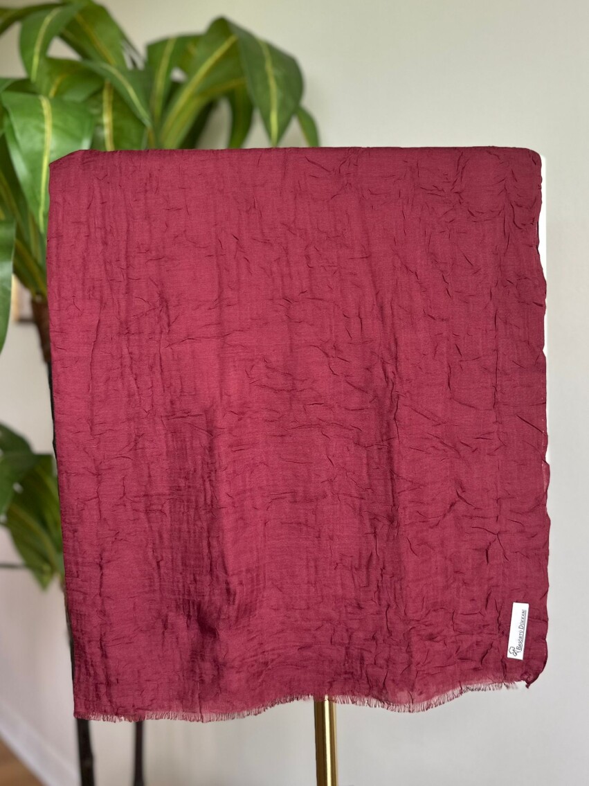 BAMBU ŞAL - AÇIK BORDO - 1