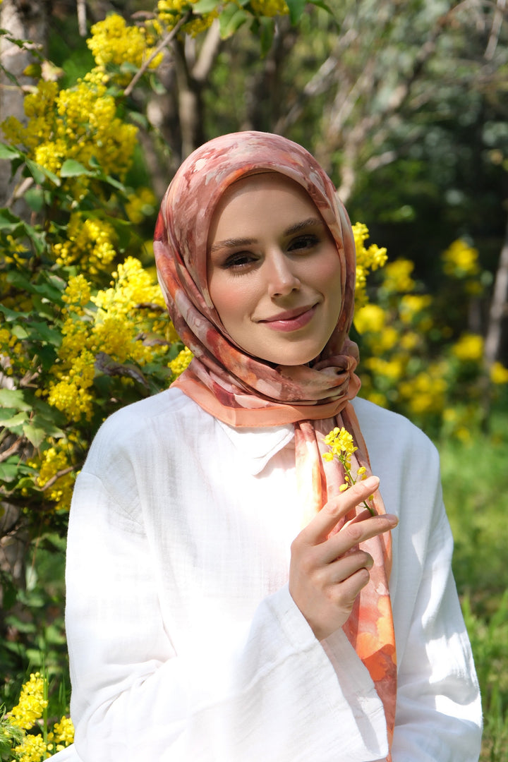 Gul Harmani Esarp - Kavun ici