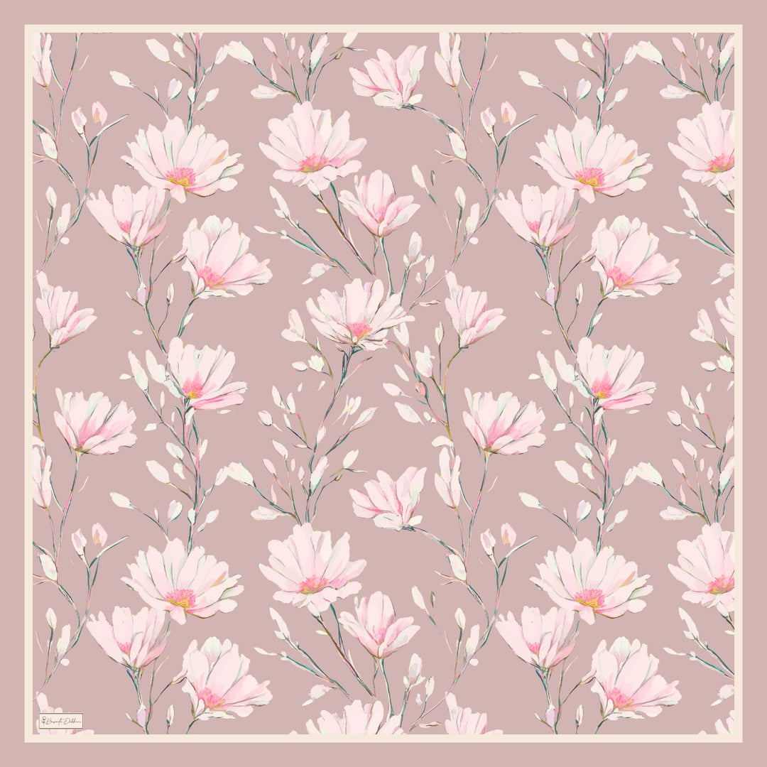 Silk Garden Esarp - Vintage Gul