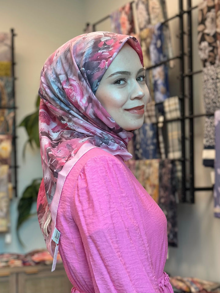 Blush Garden Eşarp - Pembe