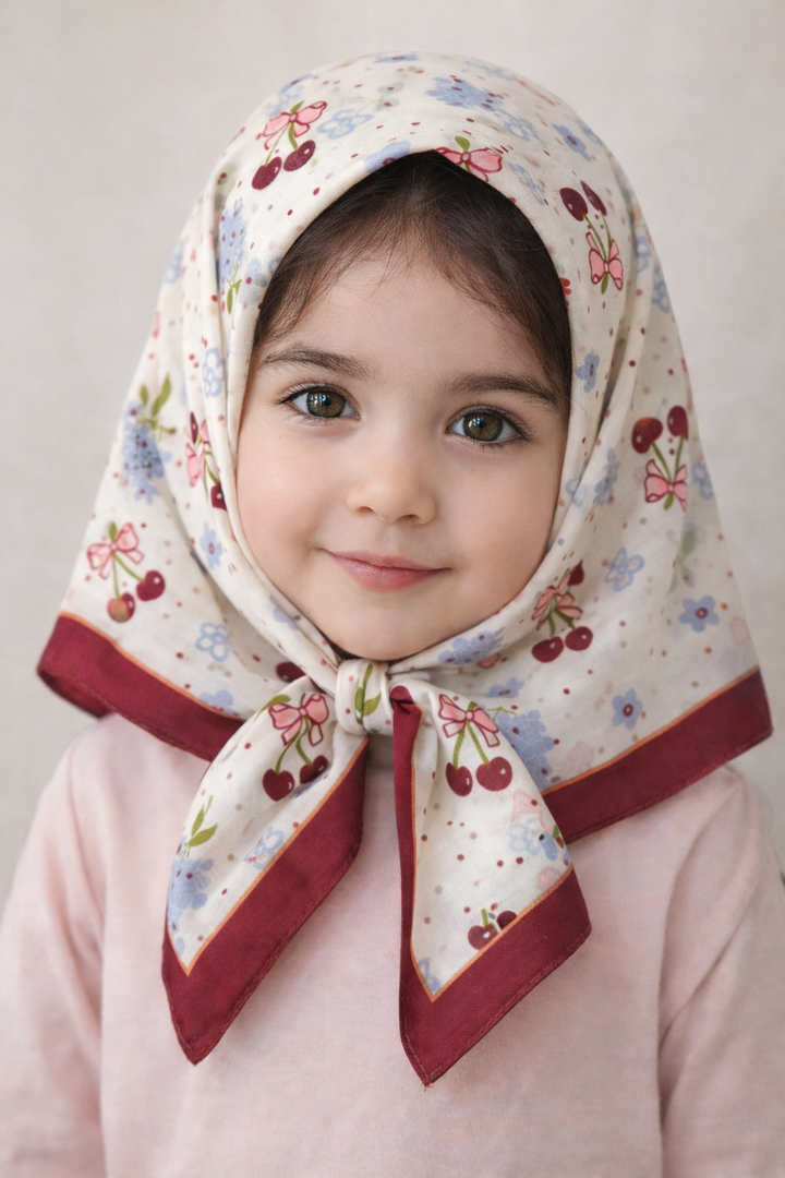 Kids Esarp - Kurdele Kiraz