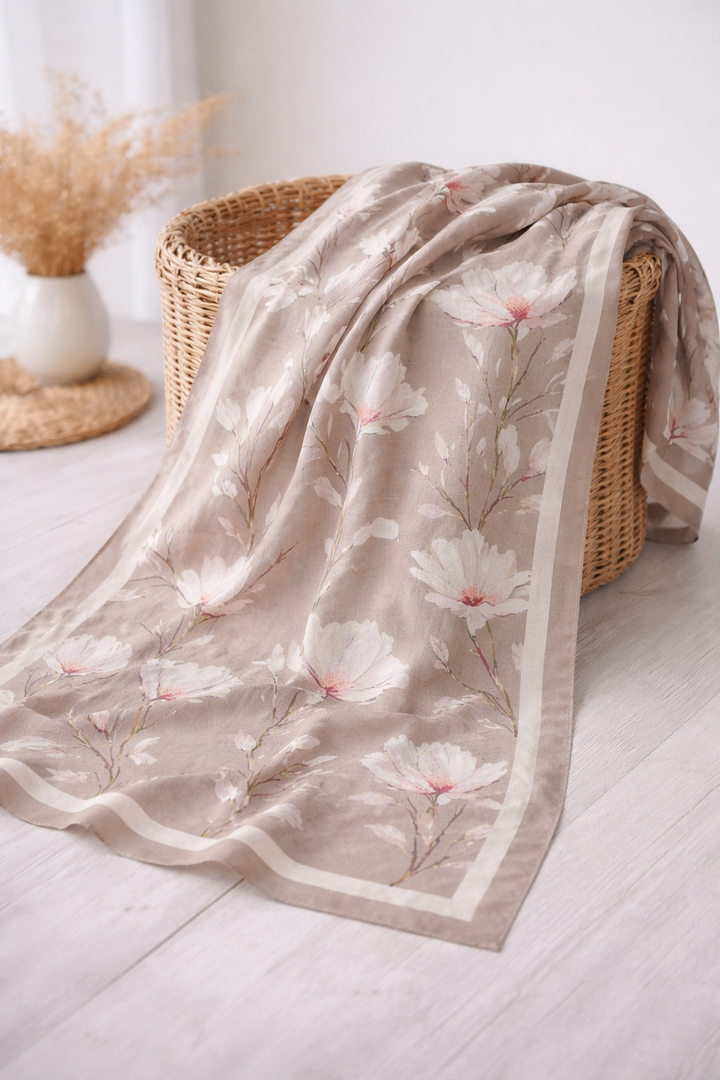 Silk Garden Sal - Toprak Bej