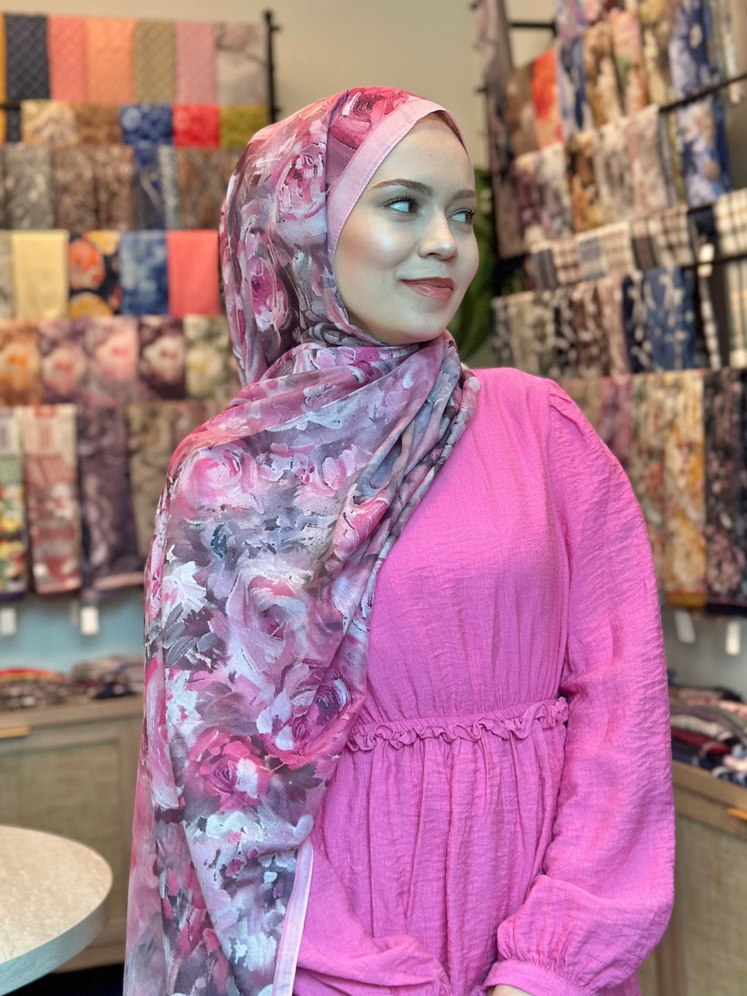 Blush Garden Şal - Pembe