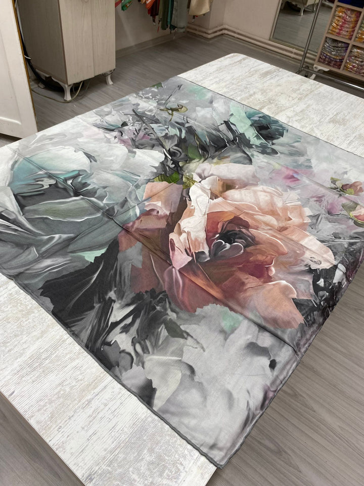 Canvas Tablo Desen Esarp - Yesil