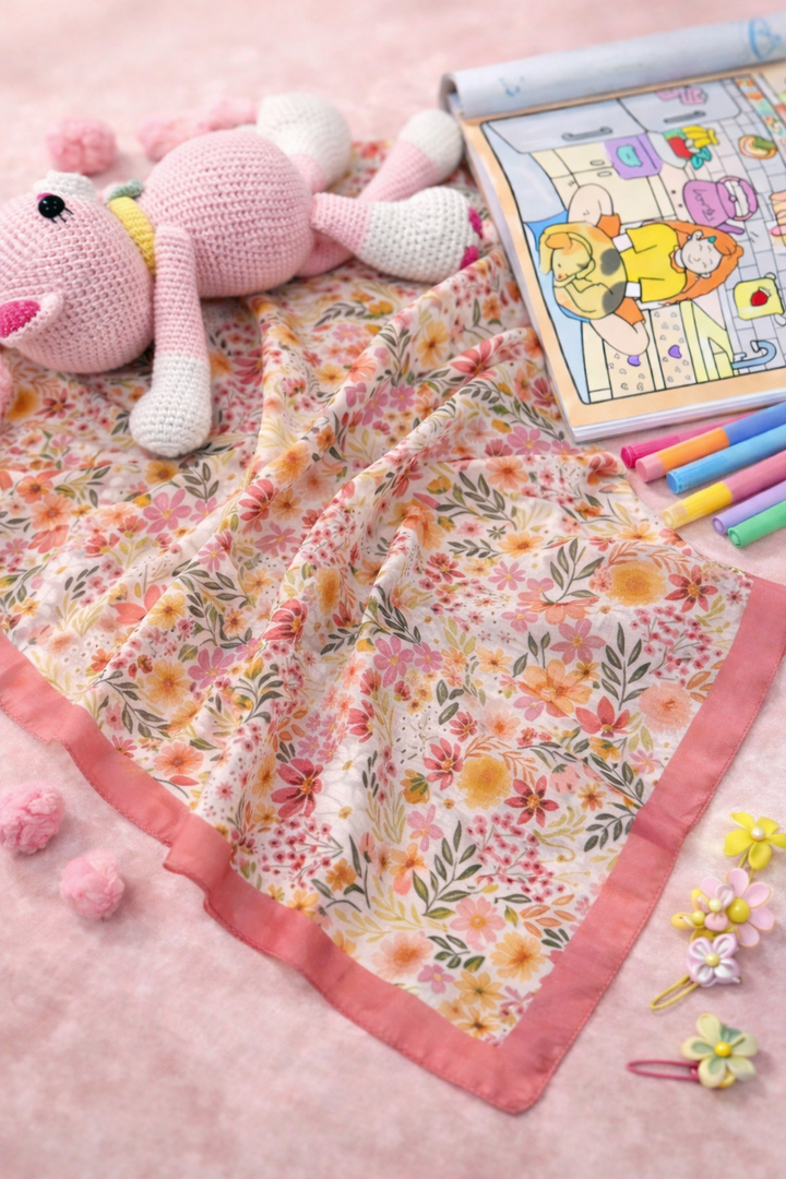 Kids Esarp - Pembe Masal