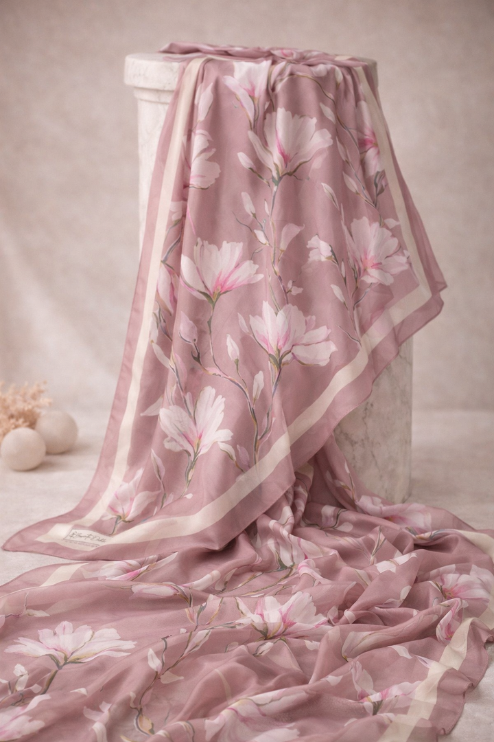 Silk Garden Sal - Vintage Gül