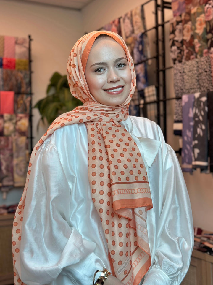 Puantiye Şal - Orange