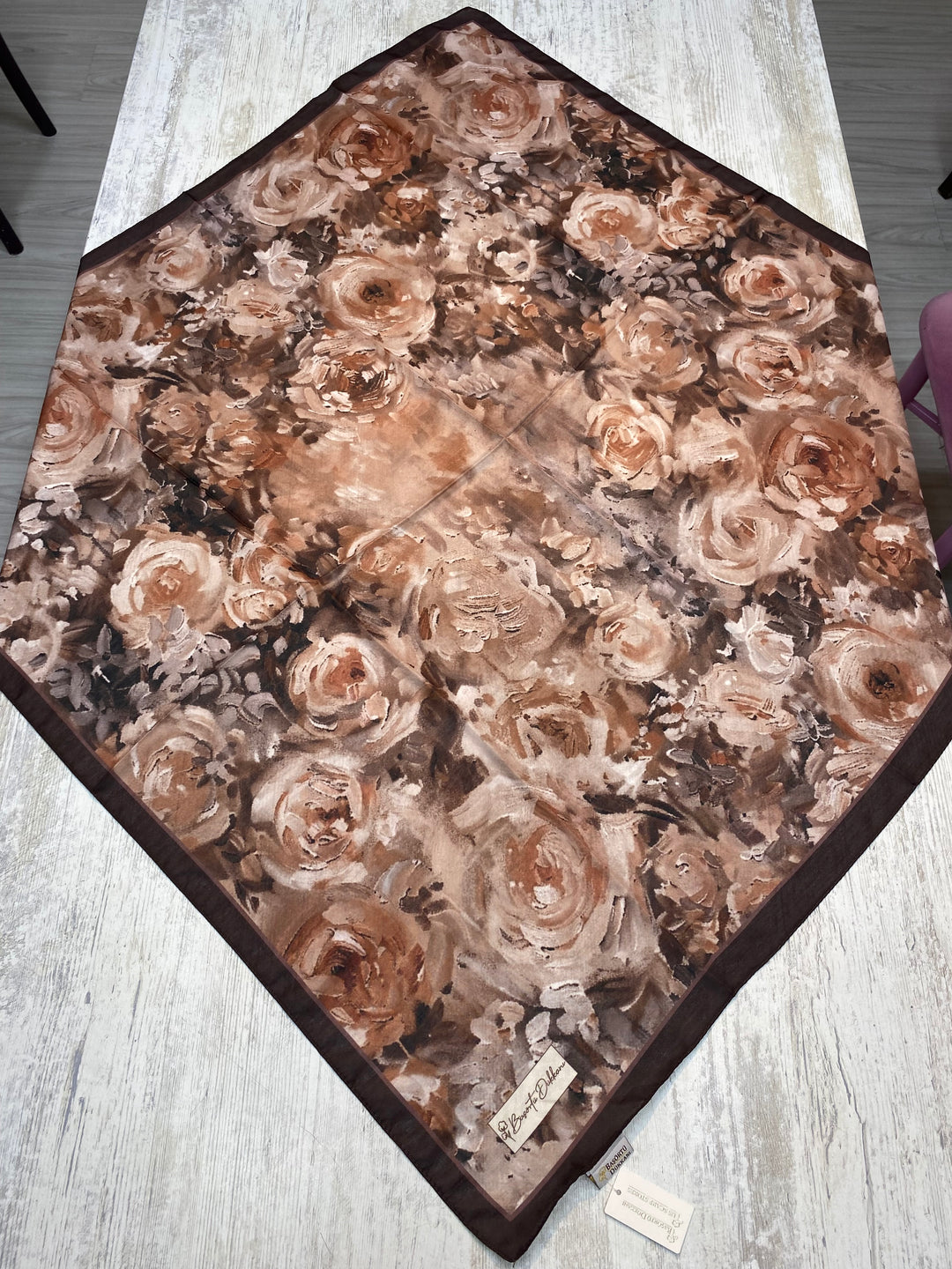 Blush Garden Eşarp - Kahve