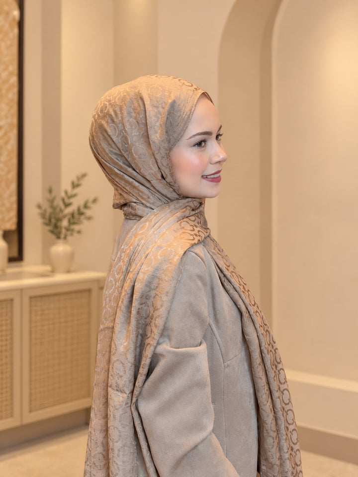 Organik Sedef Dubai Şal - Vizon