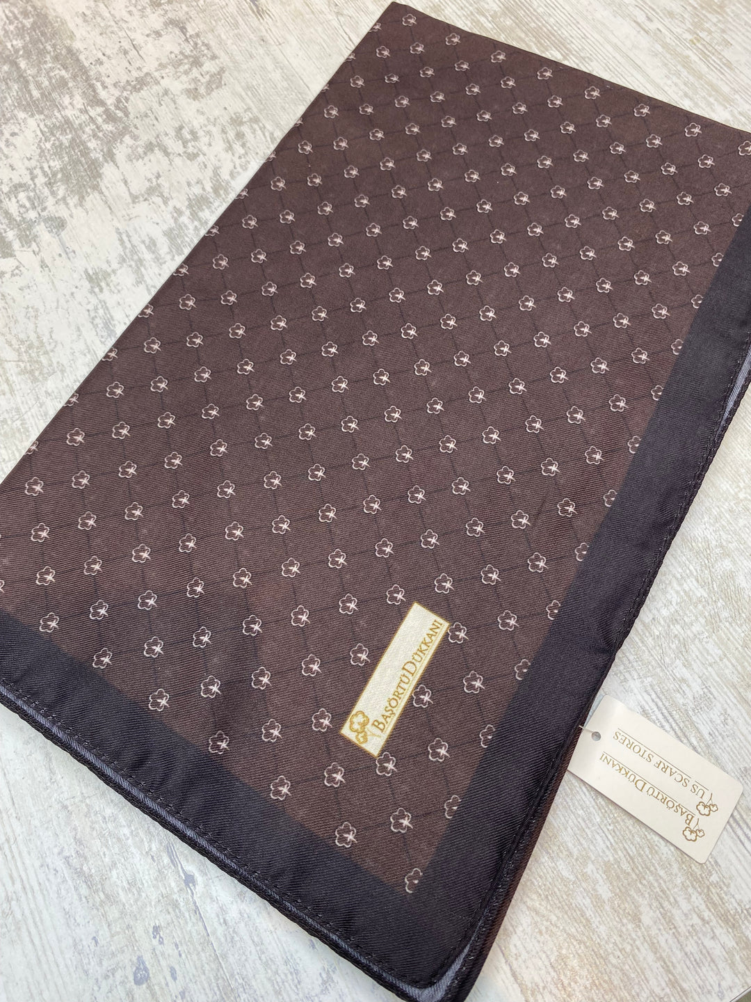 Monogram Şal - Acı Kahve