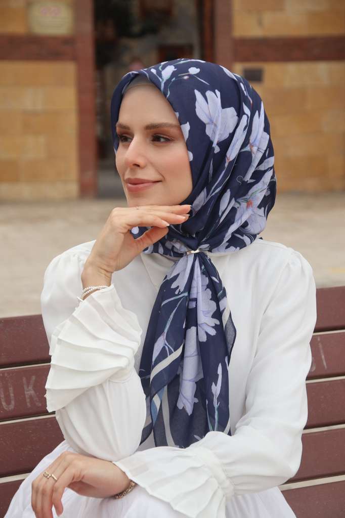 Silk Garden Esarp - Lacivert