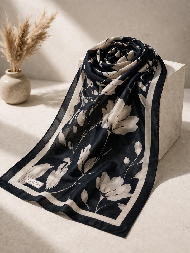 Silk Garden Sal - Siyah