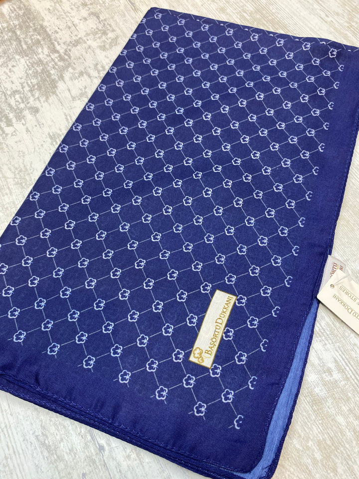 Monogram Şal - Lacivert