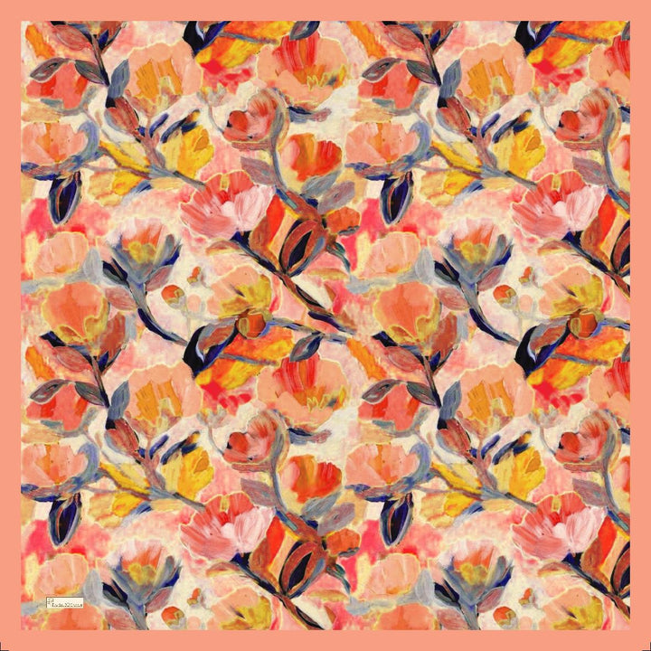 Floral Brush Esarp - Kavun ici