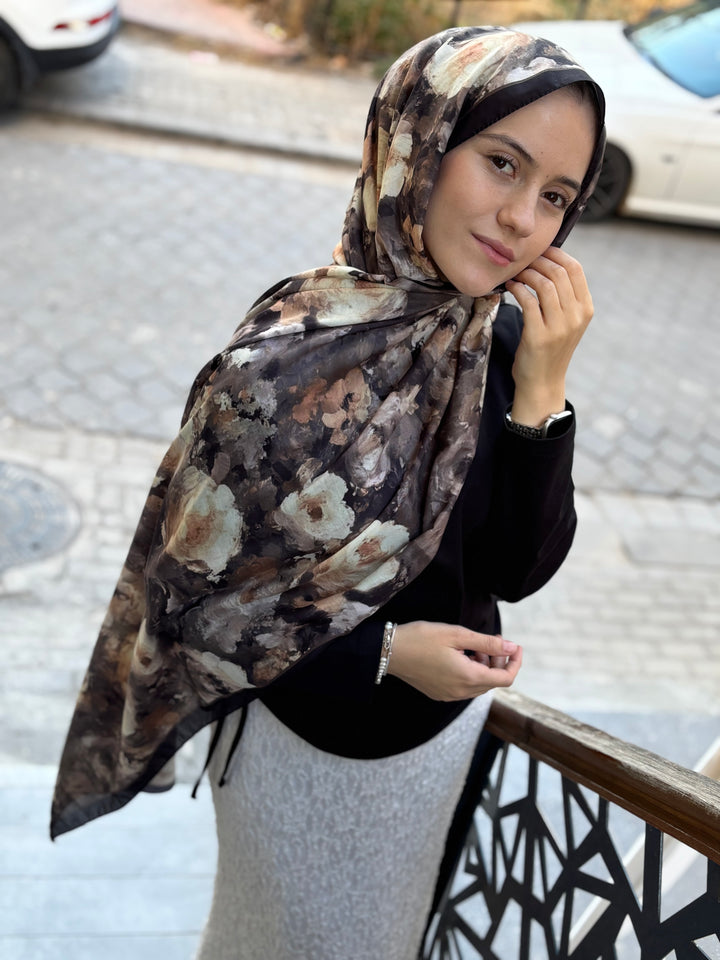 Gul Harmani Sal - Siyah Latte