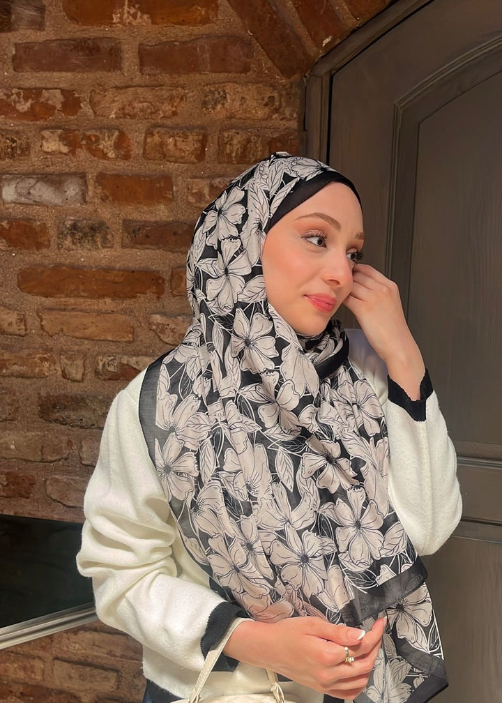 Floria Touch Sal - Ekru Siyah