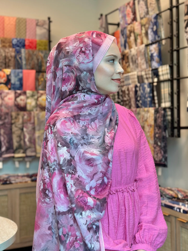 Blush Garden Şal - Pembe