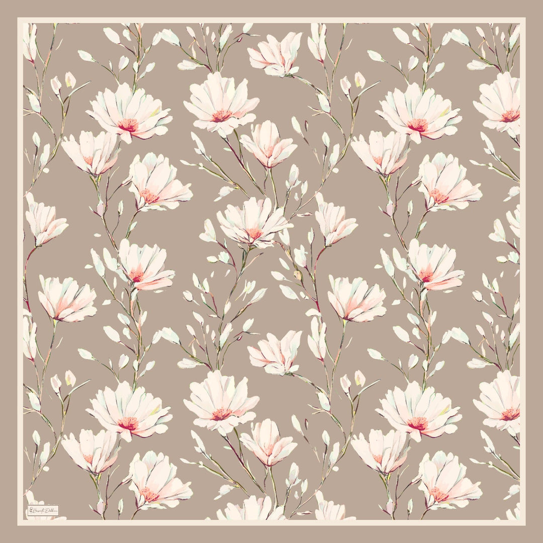 Silk Garden Esarp - Toprak Bej