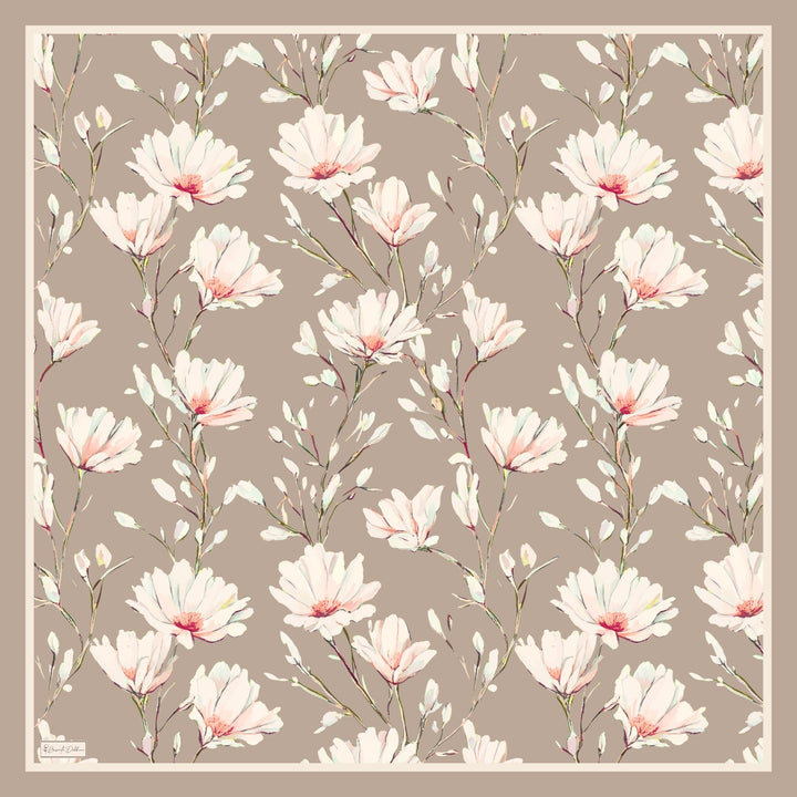 Silk Garden Esarp - Toprak Bej