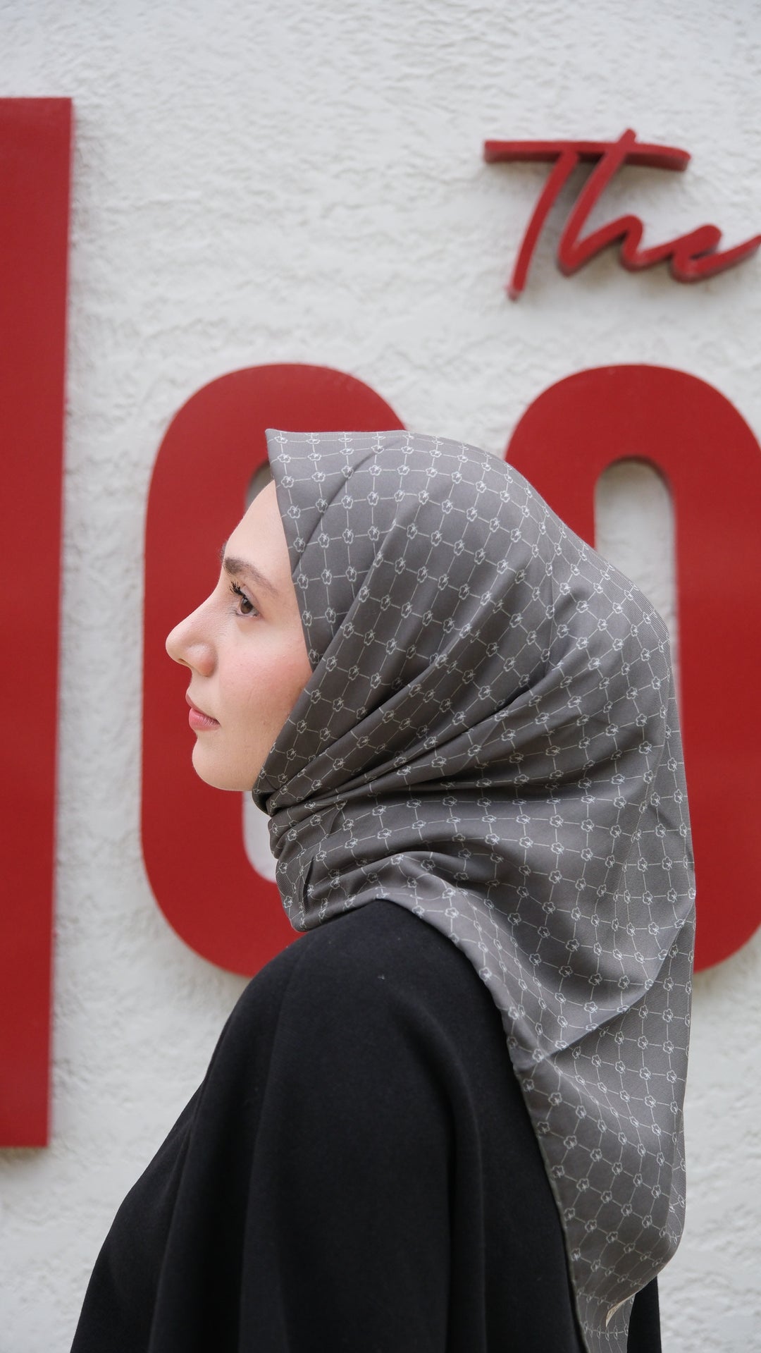 Monogram Eşarp - Askeri Yeşil