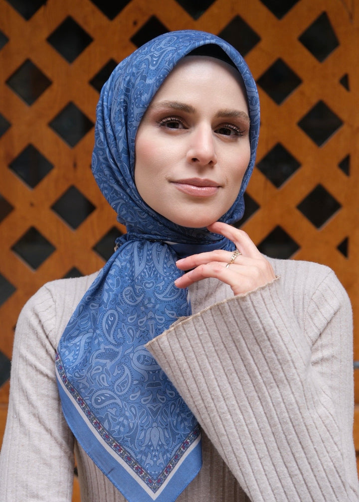 Şehrazat eşarp - indigo