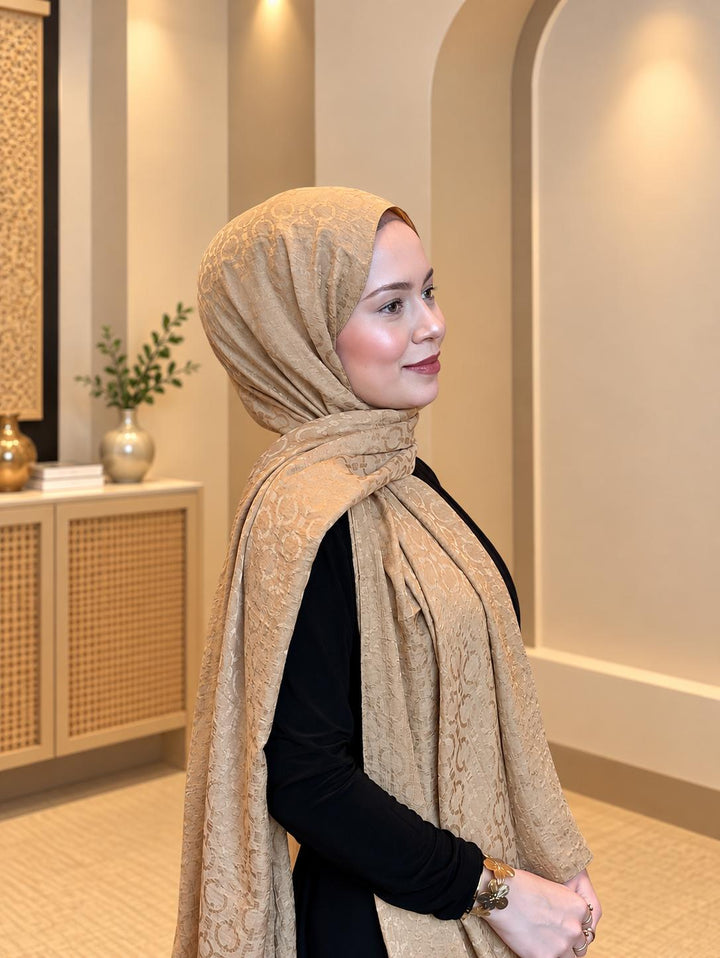 Organik Sedef Dubai Şal - Gold