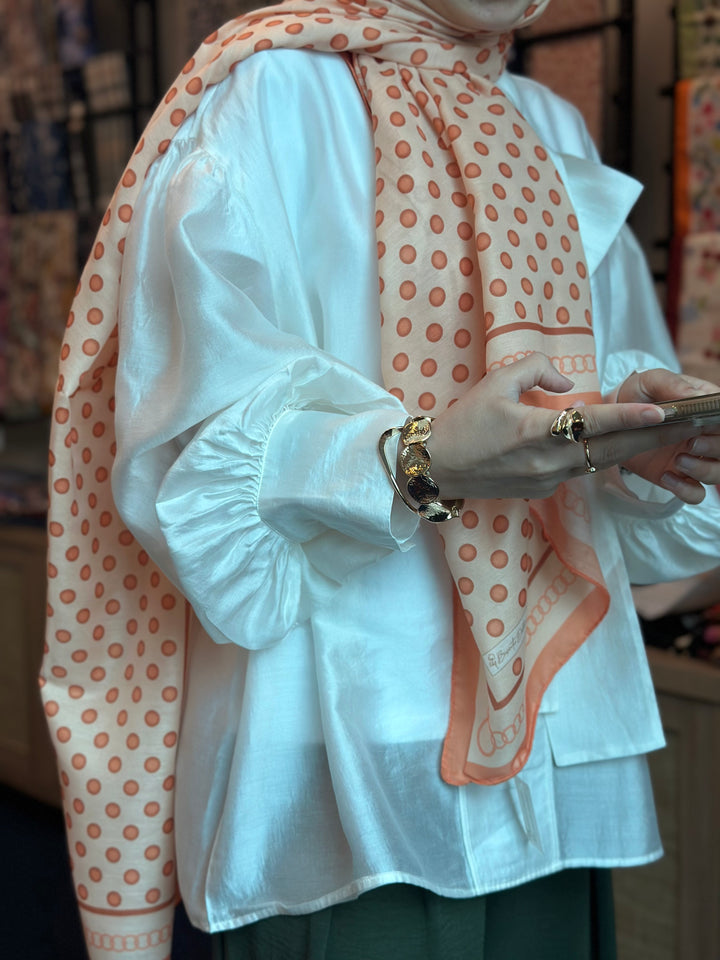 Puantiye Şal - Orange
