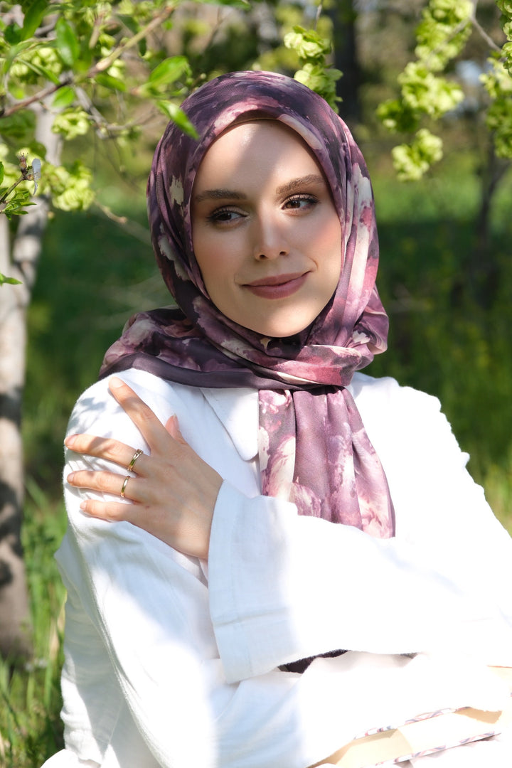 Gul Harmani Esarp - Mor