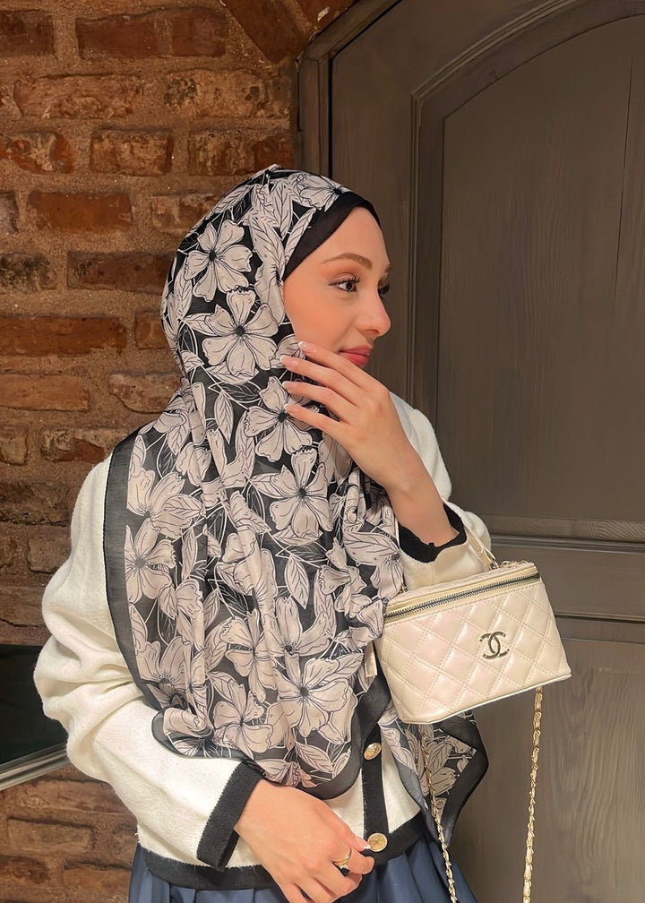 Floria Touch Sal - Ekru Siyah