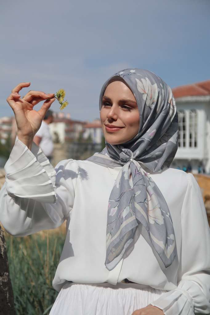 Silk Garden Esarp - Ipek Gri