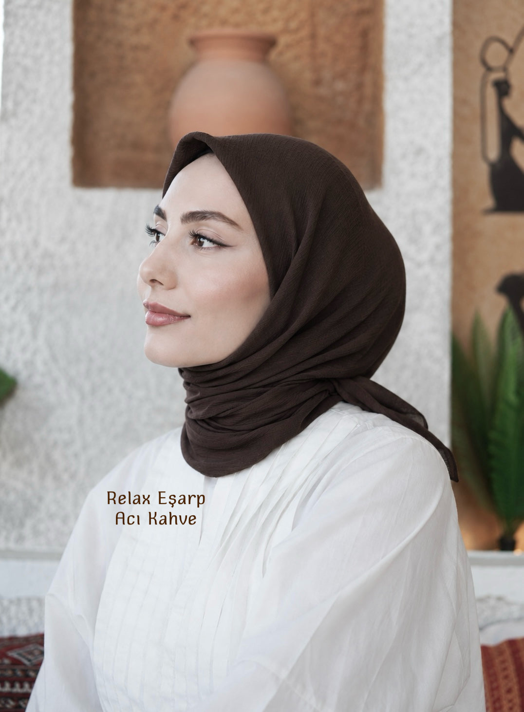 Relax Eşarp- Acı Kahve