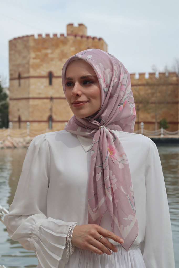 Silk Garden Esarp - Vintage Gul