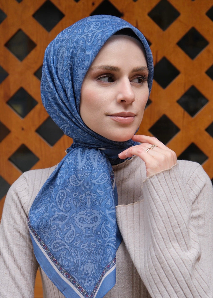 Şehrazat eşarp - indigo