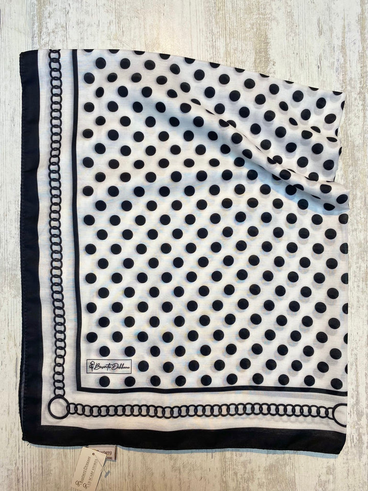 Puantiye Şal - Beyaz