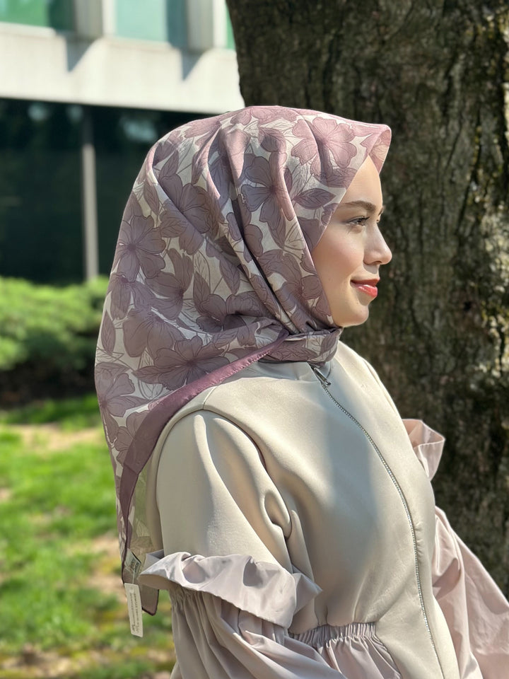 Floria Touch Esarp - Gül Kurusu