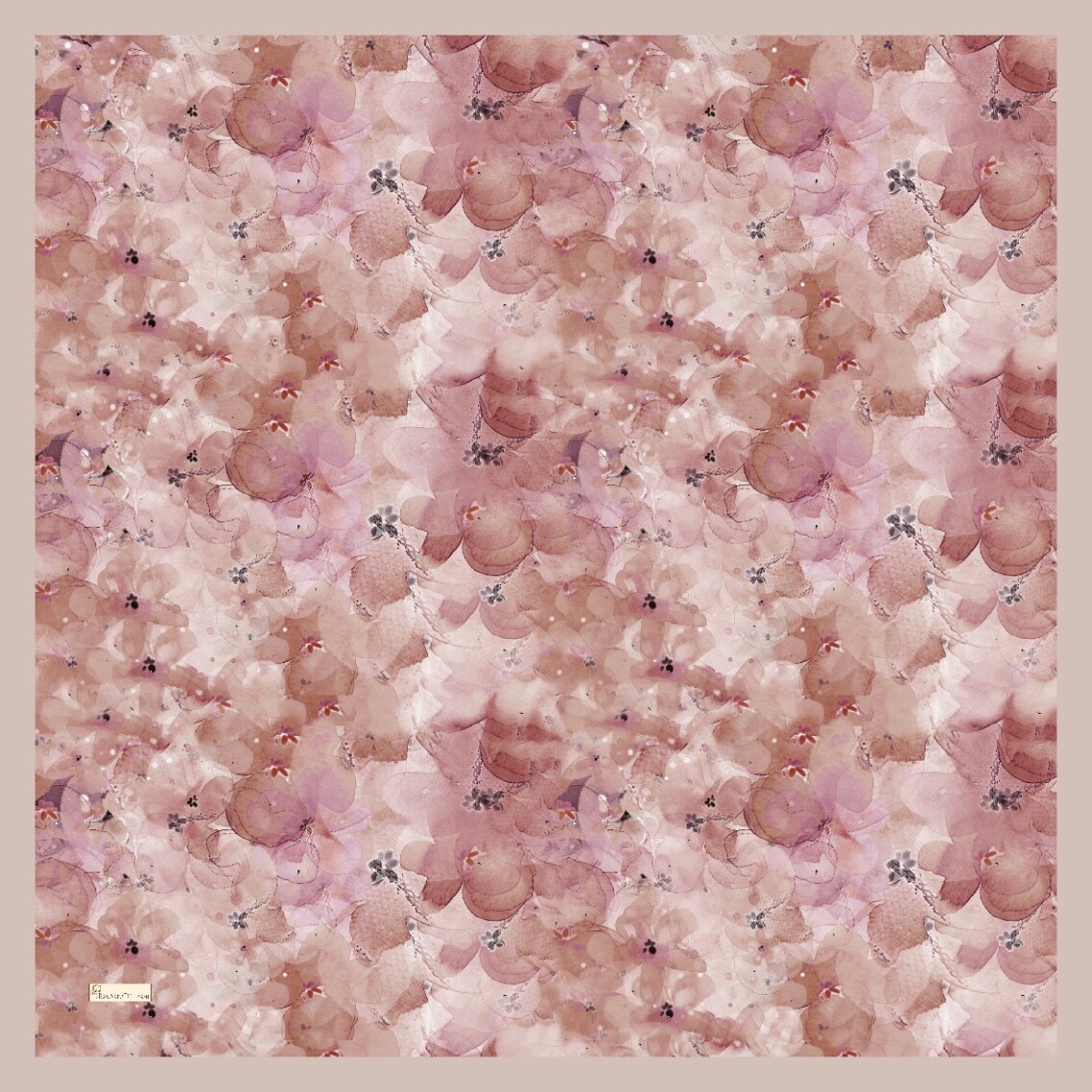 DELORA DESEN EŞARP - PEMBE VİZON - 2