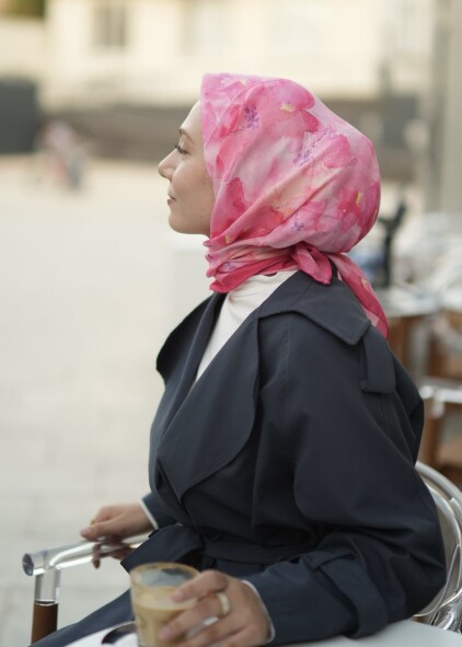 DELORA DESEN EŞARP - SIKLAMEN - 3