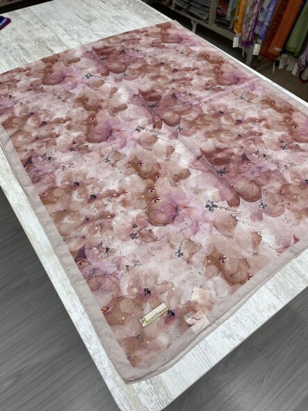 DELORA DESEN ŞAL -PEMBE VİZON - 6