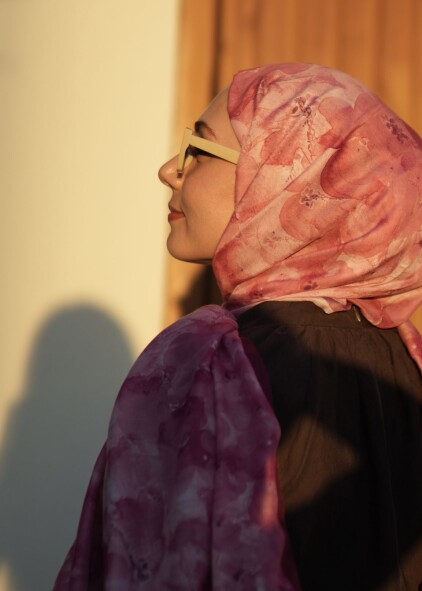 DELORA DESEN ŞAL - VİŞNE ÇÜRUGU - 