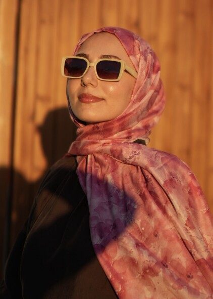 DELORA DESEN ŞAL - VİŞNE ÇÜRUGU - 4