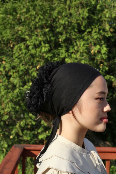 FIRFIRLI BONE - SİYAH - 3