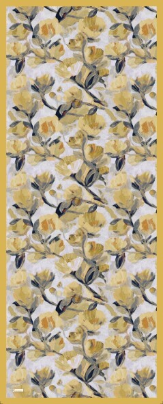 FLORAL BRUSH ŞAL - HARDAL - 4