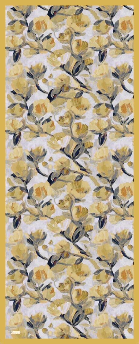 FLORAL BRUSH ŞAL - HARDAL - 4