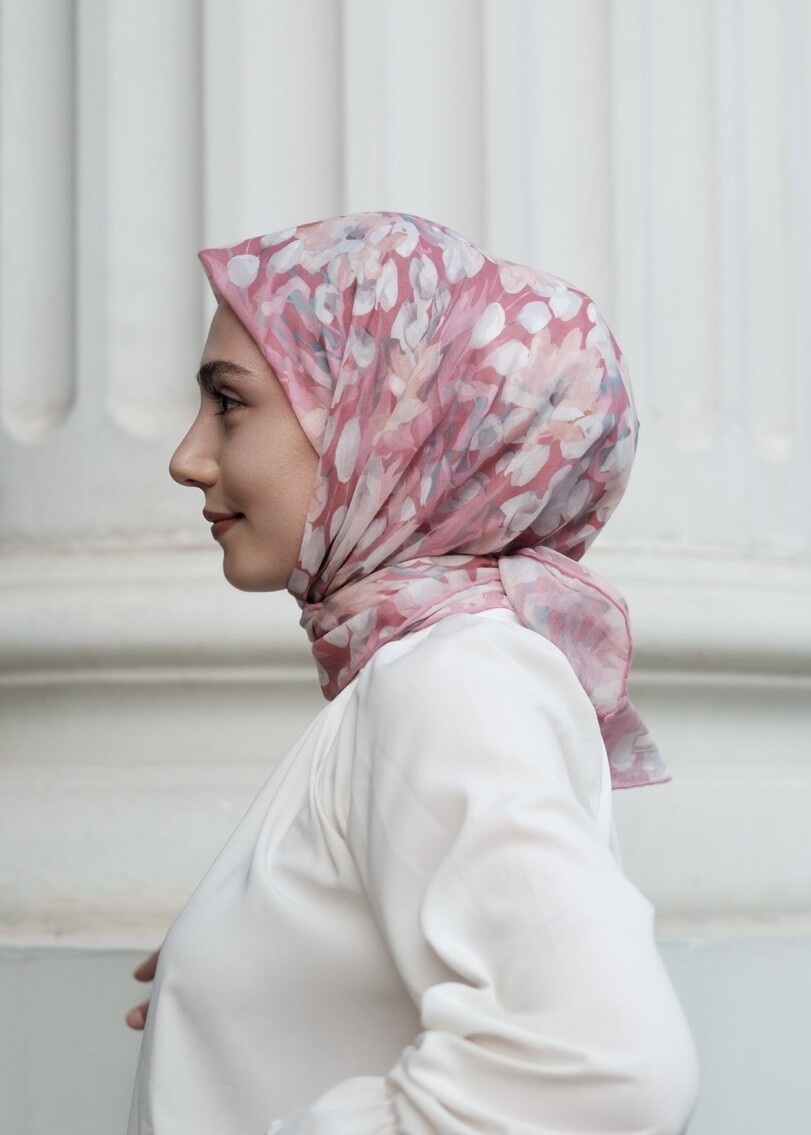 GARDEN DESEN EŞARP - GÜL KURUSU - 1