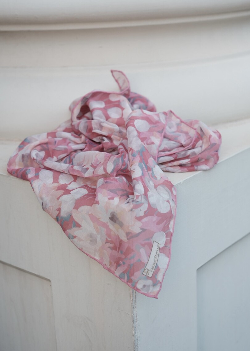 GARDEN DESEN EŞARP - GÜL KURUSU - 2