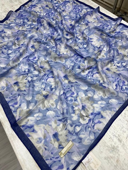 GARDEN DESEN EŞARP - LACIVERT 