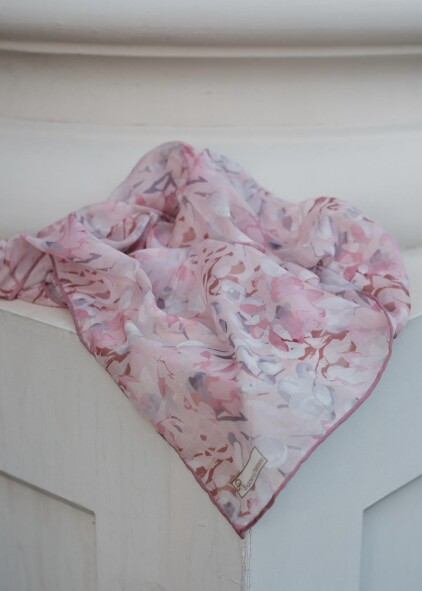 GARDEN DESEN EŞARP - PUDRA - 2